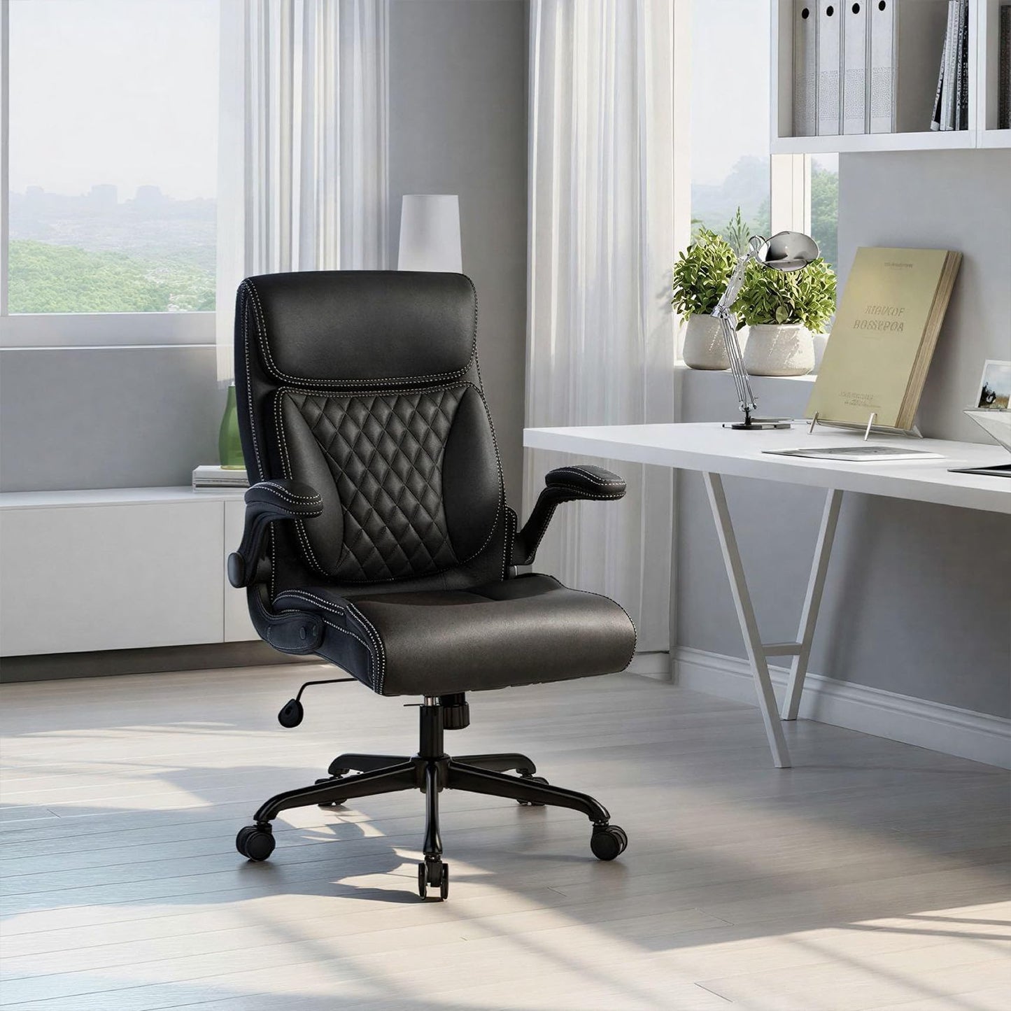 Ermnois Ergonomic Office Chair Desk Chair Executive For Home Comfy 150KG