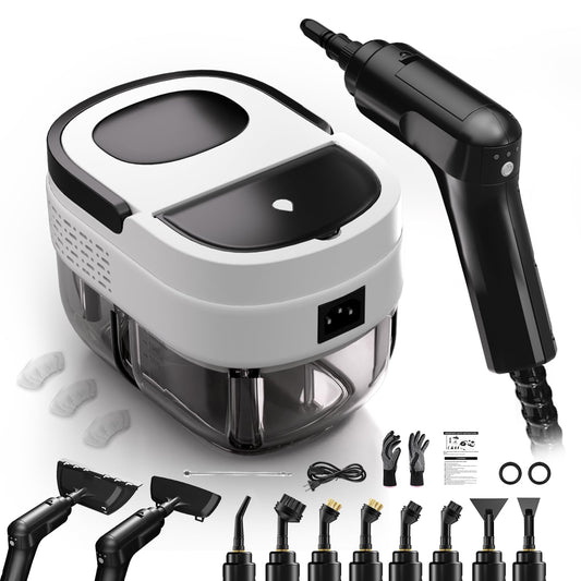 Steam Cleaner, Handheld Steamer for Cleaning, Handheld Steam Cleaner for Home, 3-Garde Adjustable Handle, Car Detailing Steamer, Portable Steam