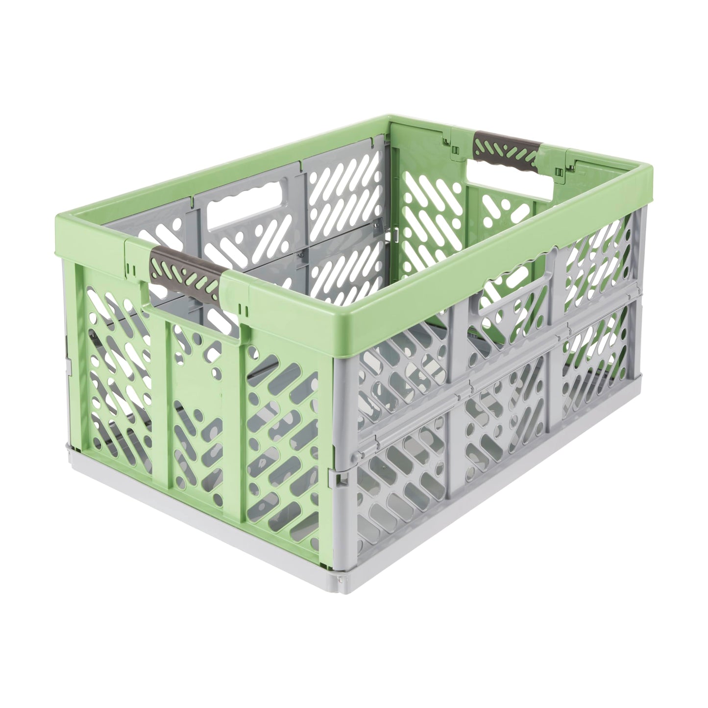 keeeper Sturdy Professional Folding Box With Soft-Touch Handles, 54 X 37 X 28 Cm, Ben Eco Line, Green (Eco Grass Green)