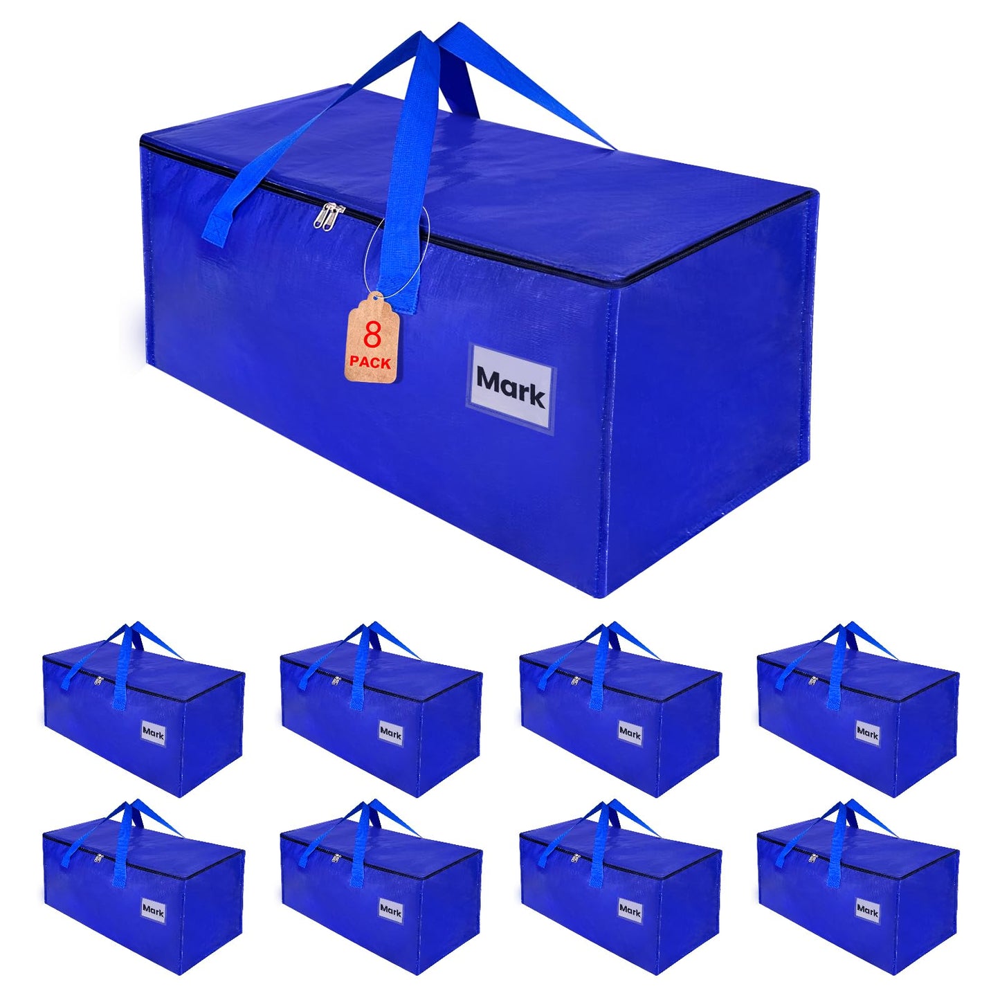 ZFWDSY Moving Boxes 8 Pack,Clothes Storage Large Moving Bags