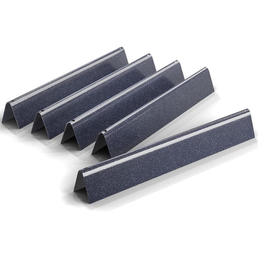 GFTIME 44.5CM Flavorizer Bar for Weber Genesis E/S-310 320 330 with Front Burner Knobs, DOESN'T fit Genesis II E/S-310 340, Porcelain Steel Heat Plate