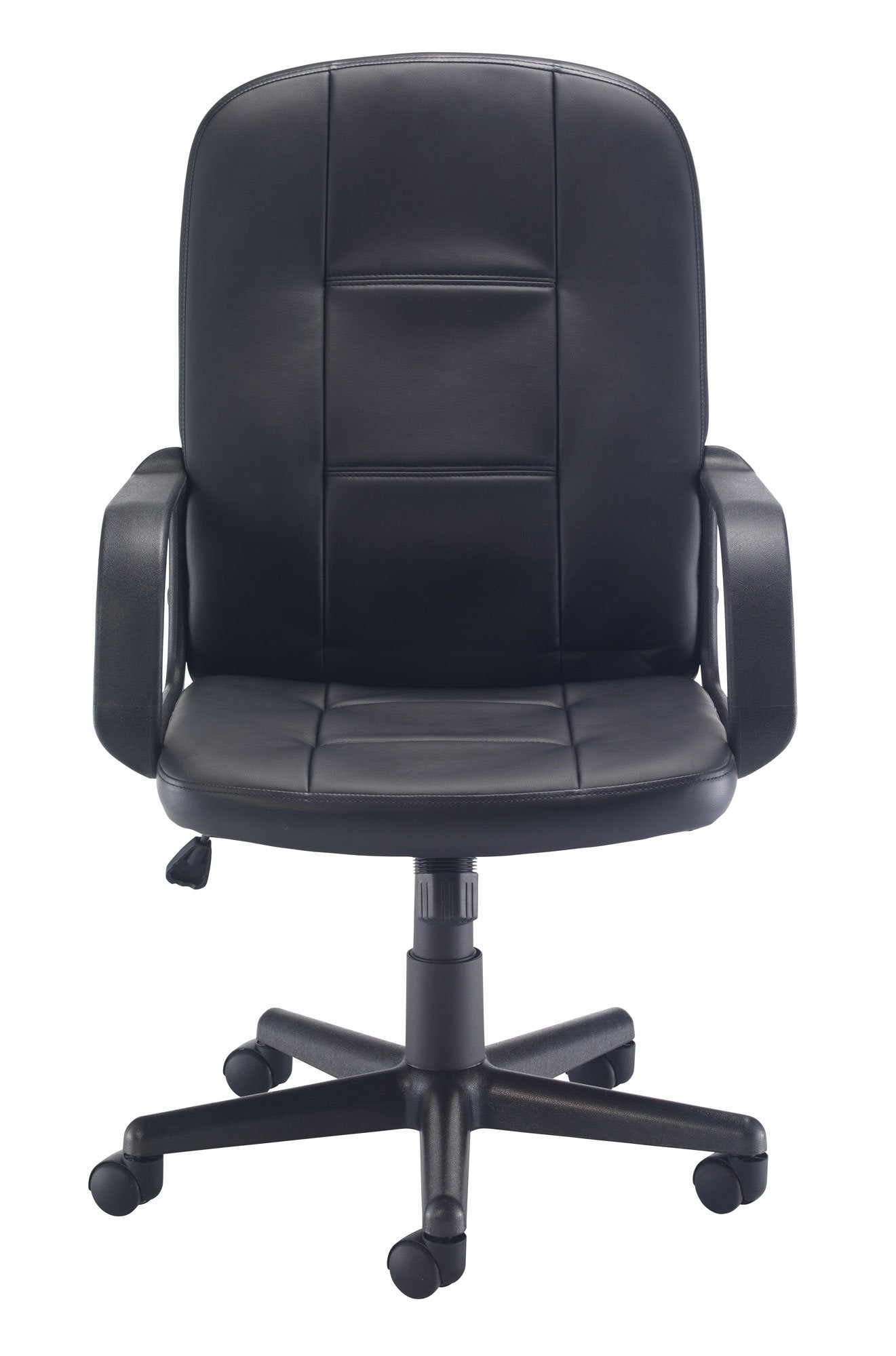 Office Hippo Desk Chair, Ergonomic Contemporary Office Chair With Fixed Arms & Moulded Seat For Extra Comfort