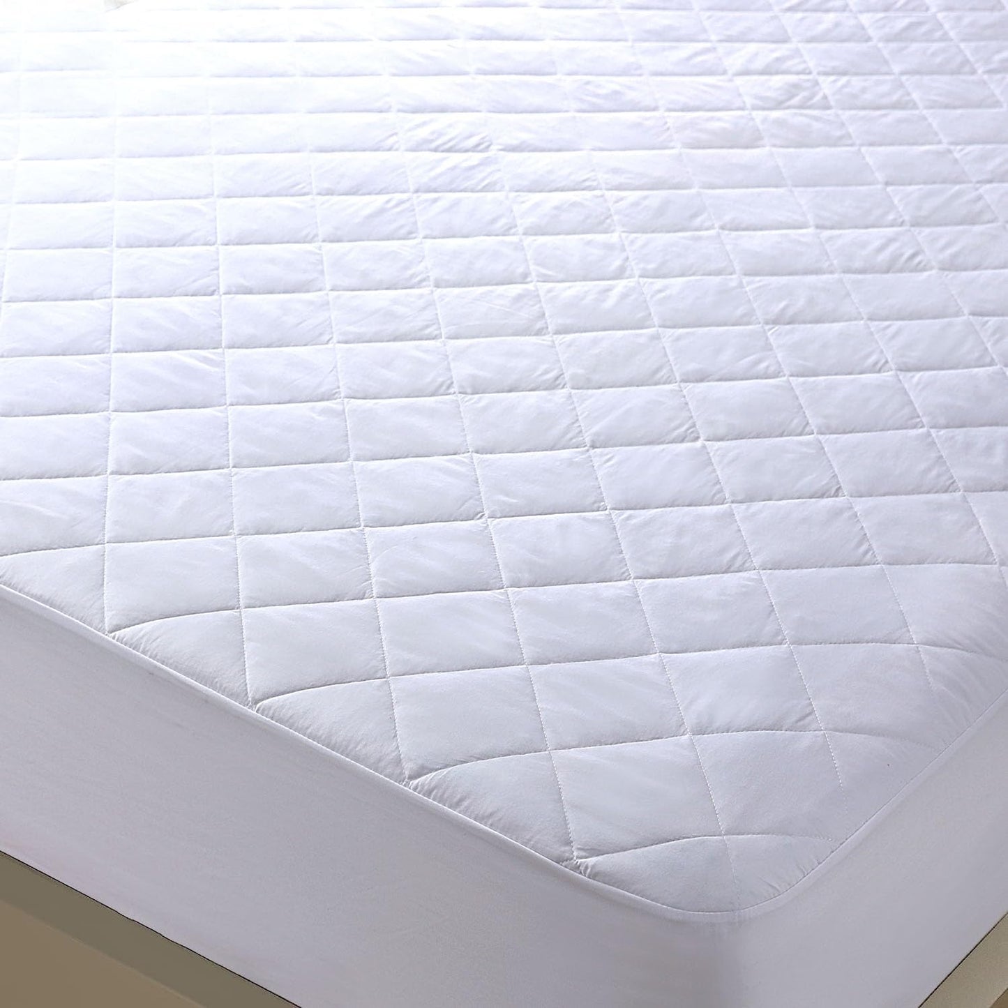 Linen Home Mattress Protector Single Bed (90x190cm) 40cm Extra Deep Mattress Protector, Premium Quality Microfiber Mattress Topper Anitdust mites