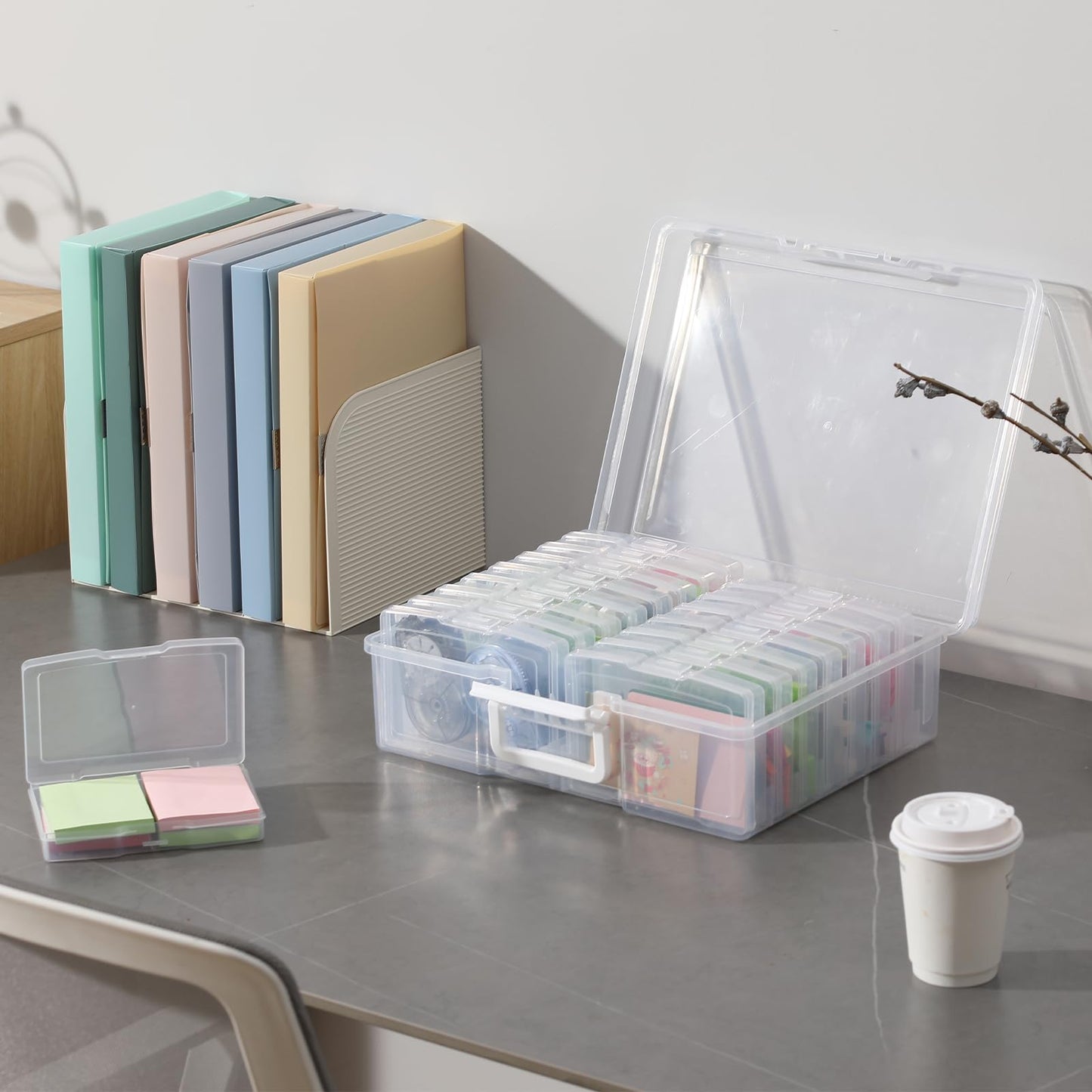 novelinks Photo Storage Boxes with Handle, Photo Organizers and Storage