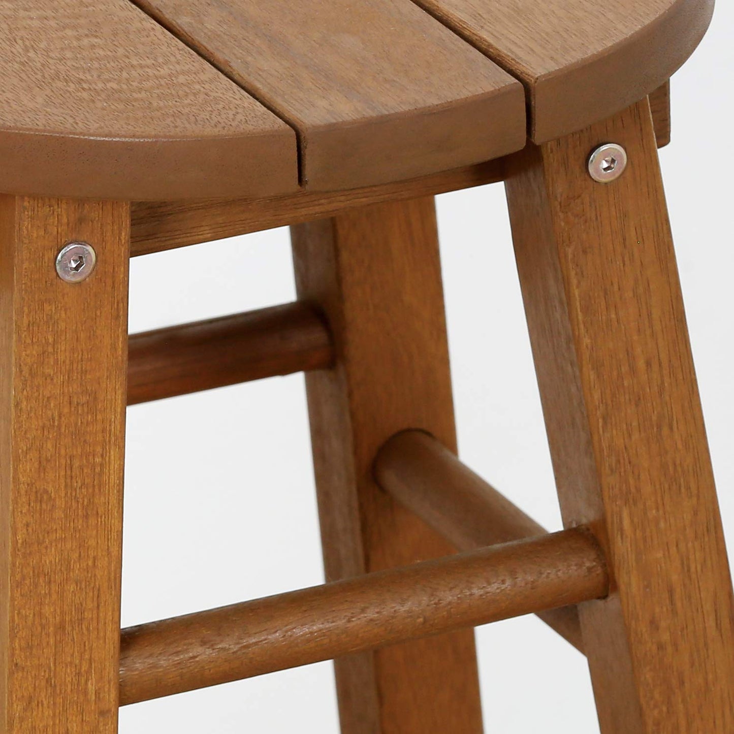 Furinno TIOMAN Outdoor Barstool, Set of 2, Promo Arch Bar Stool, for Patio, Garden, Porch, Natural