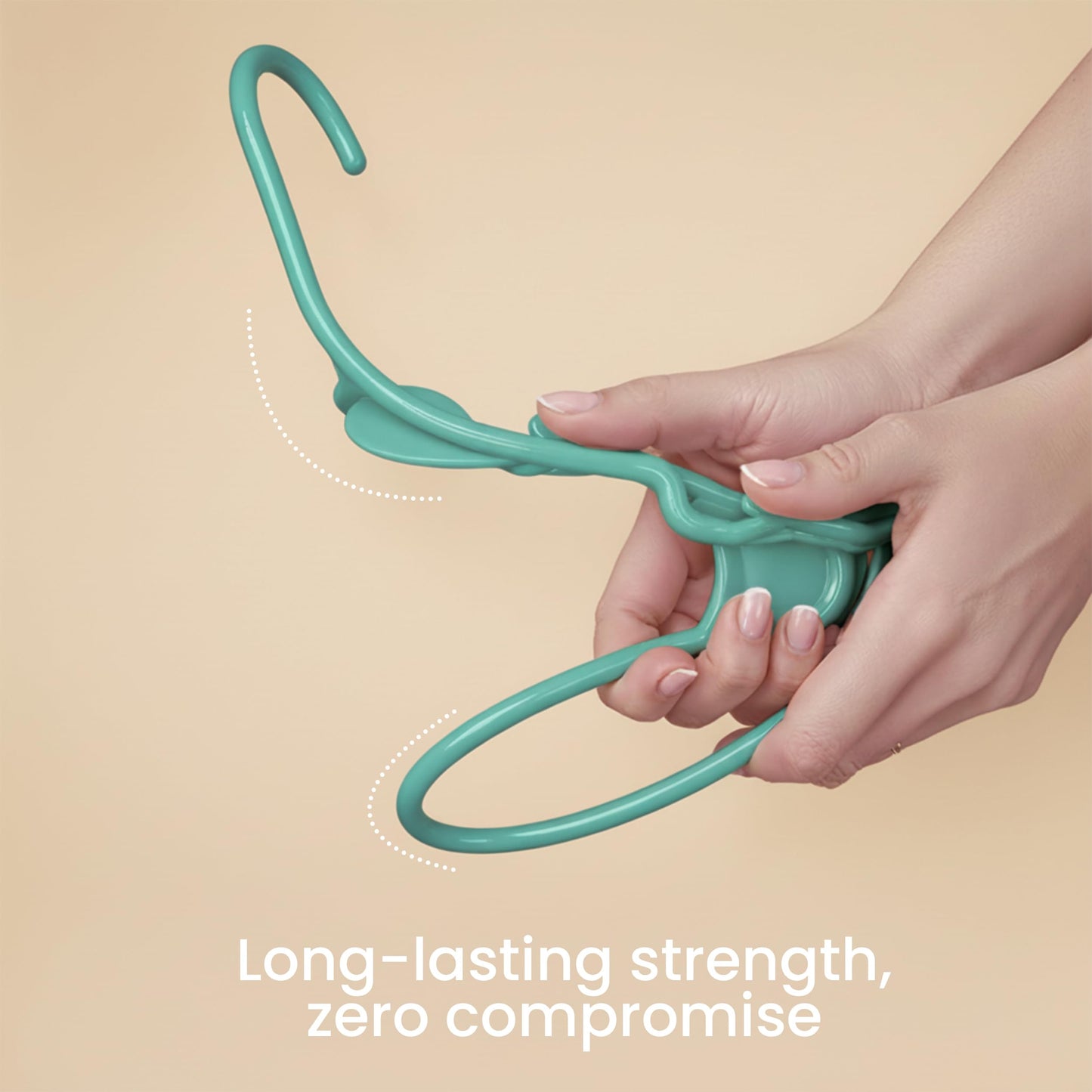 Utopia Home 50 Pack Plastic Hangers Space Saving, Durable Hanger with Shoulder Grooves, Aqua