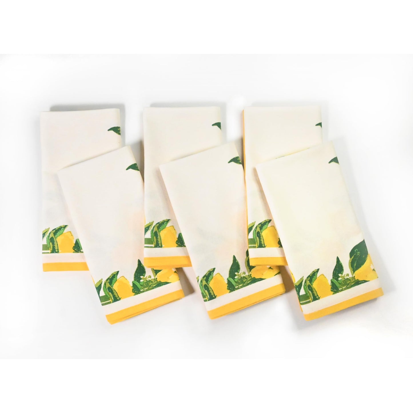 FINGERCRAFT Kitchen Dish Towels, 100% Natural Cotton, Set of 6 Multi-Purpose Kitchen Towels, Very Soft, Highly Absorbent