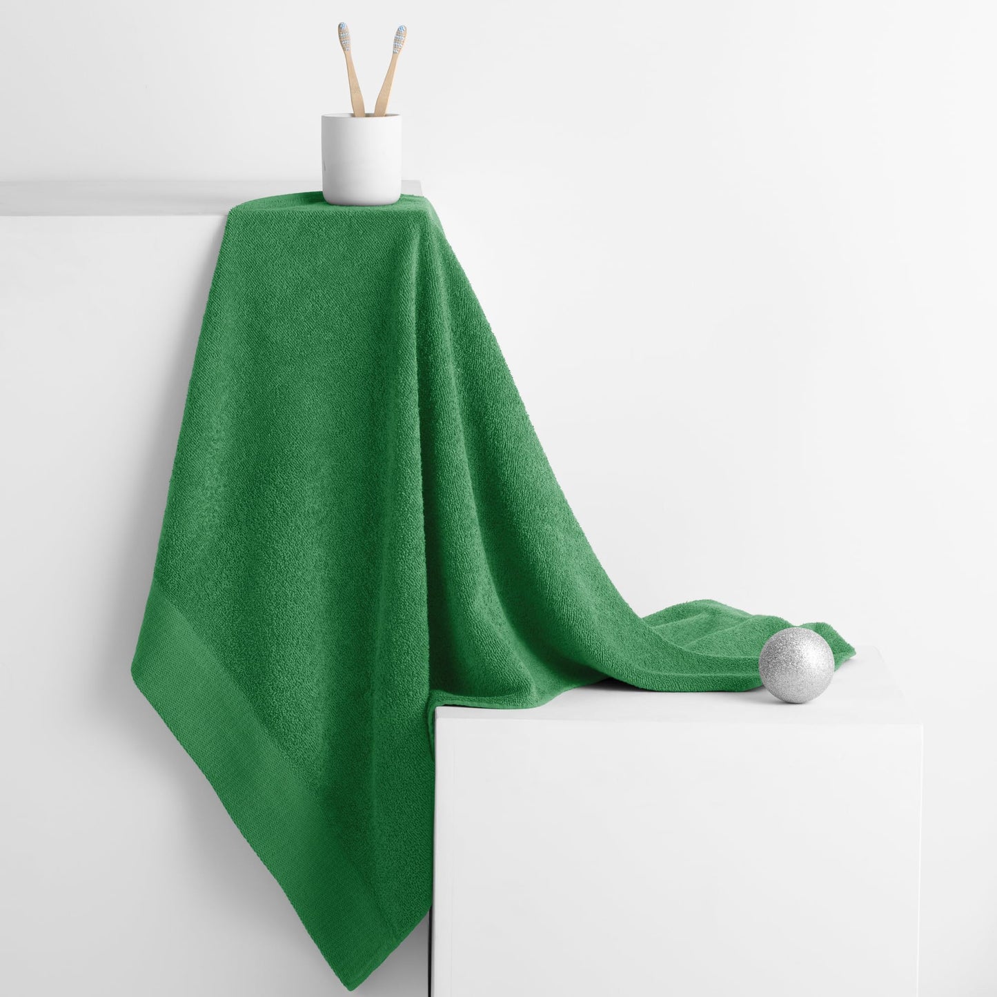 AmeliaHome Amari Towel Green 50 x 100 cm 100% Cotton Quality Absorbent