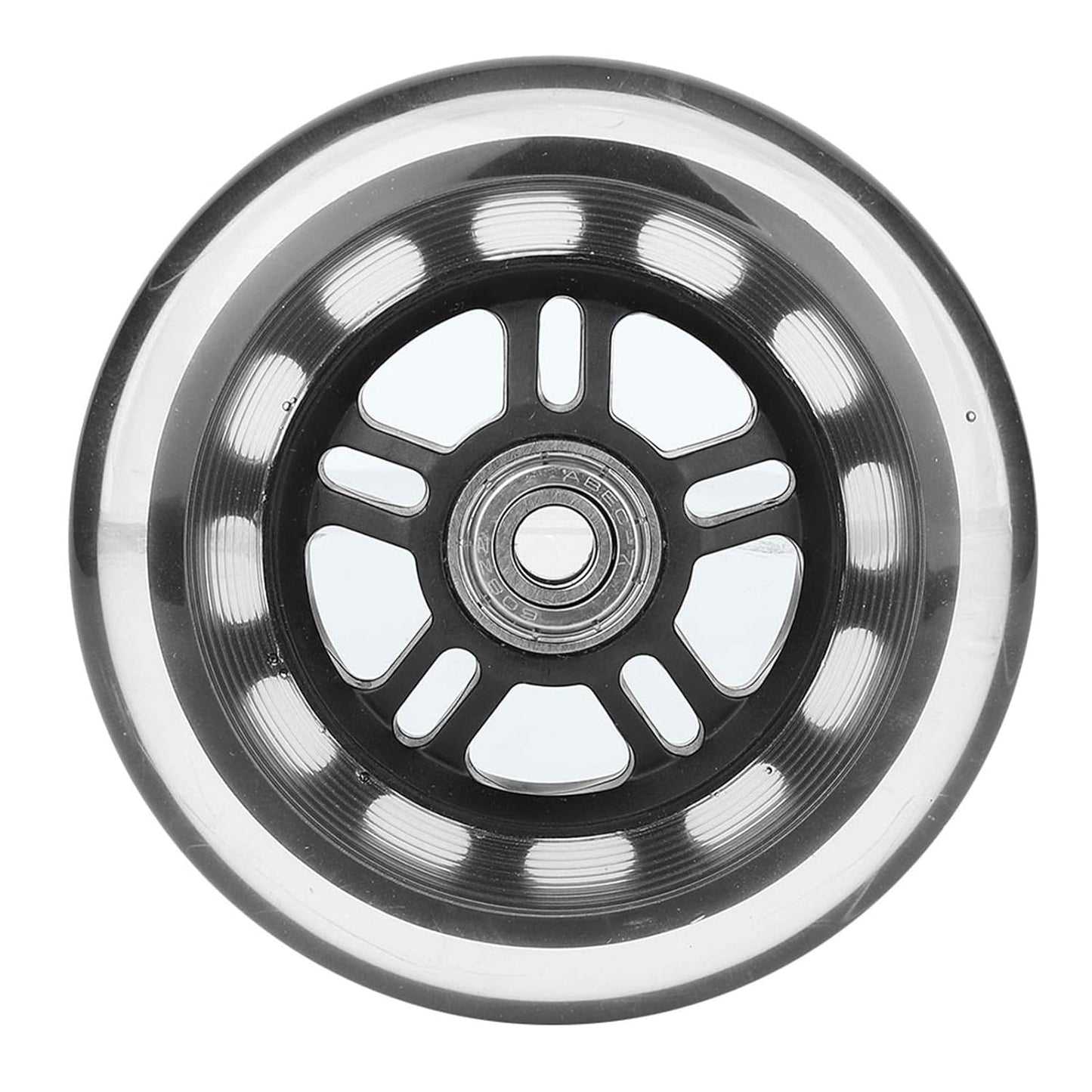Casters Wheel, 4 in Trolley Wheels Replacement Scooter Wheels, ABEC-7 608ZZ Bearing Caster Wheels for Furniture Cart Wheels Caster Wheels Accessories