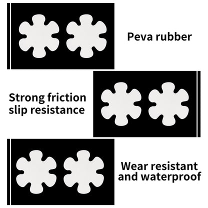 MEKEET Anti Slip Bath Stickers, White, Flower Shape, 25PCS