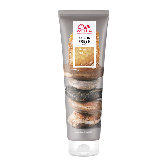 Wella Professional Color Fresh Mask | Temporary Color Refresh Treatment |Semi-Permanent Hair Dye | Wash Out Colour |150ml | Golden Gloss