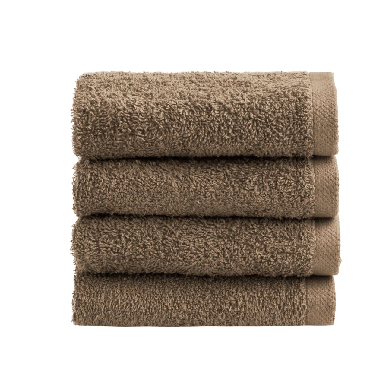 NELLA BIAGINI Minerva Bath Towels 30 x 30 cm, Set of 4, 100% Pure Terry Cotton, 420 g/m², Soft, Absorbent, Practical, Durable, Solid Colour