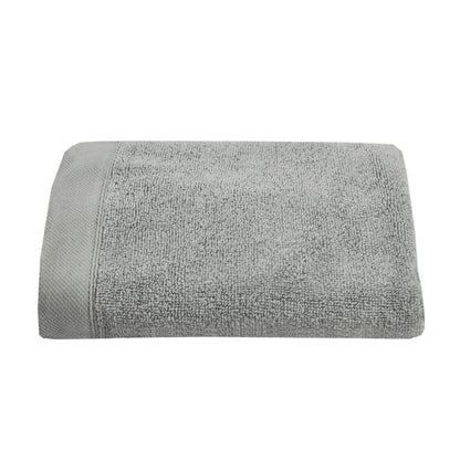 Drift Home Grey Bathroom Towel 50 x 90cm - Soft & Absorbent - 600GSM Premium Towel - Sustainable Cotton BCI - Recycled Bottles