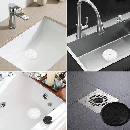 2 pack Silicone Tub Stopper,Drain Stopper Universal Sink Plug,Drain Plug for Kitchens, Bathrooms and Laundries, Sink Bathtub Drain Cover15.3cm/6inch