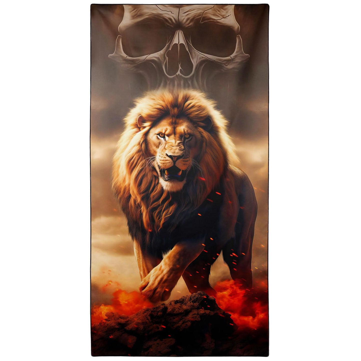 YISUMEI Lion Beach Towels for Adults Extra Large 180 x 90 cm, Microfibre Quick Dry Towel for Travel Swimming Camping Sports