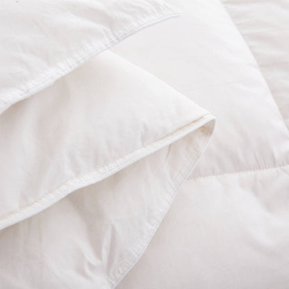King Size 13.5 Tog - 50% White Goose Feather & 50% Down Duvet - 300T 100% Cotton Anti Dust Mite & Down Proof Fabric - Anti Allergen - Luxury Winter