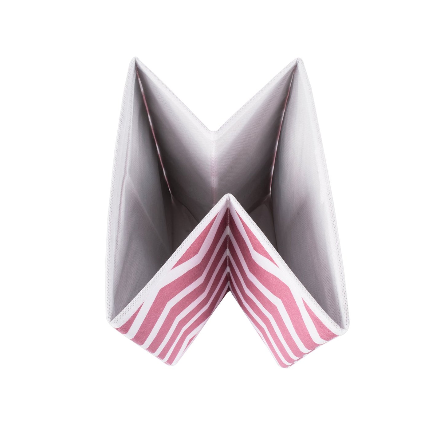 DII Fold-able Fabric Storage Container, 11 x 11 x 11-Inch, Set of 2, Rose Chevron, Small (2)