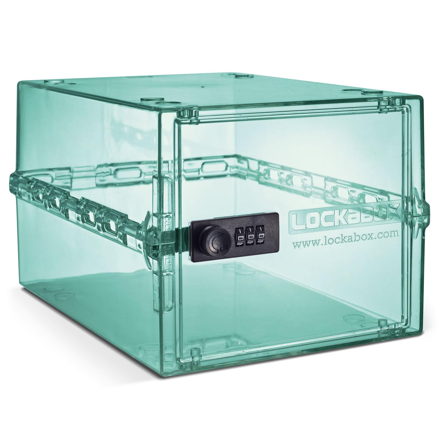 Lockabox One Light Medi Green | Premium Lockable Storage Box | 10 Litre Combination Lock Box For Food, Medicine & Home Safety | BPA-Safe