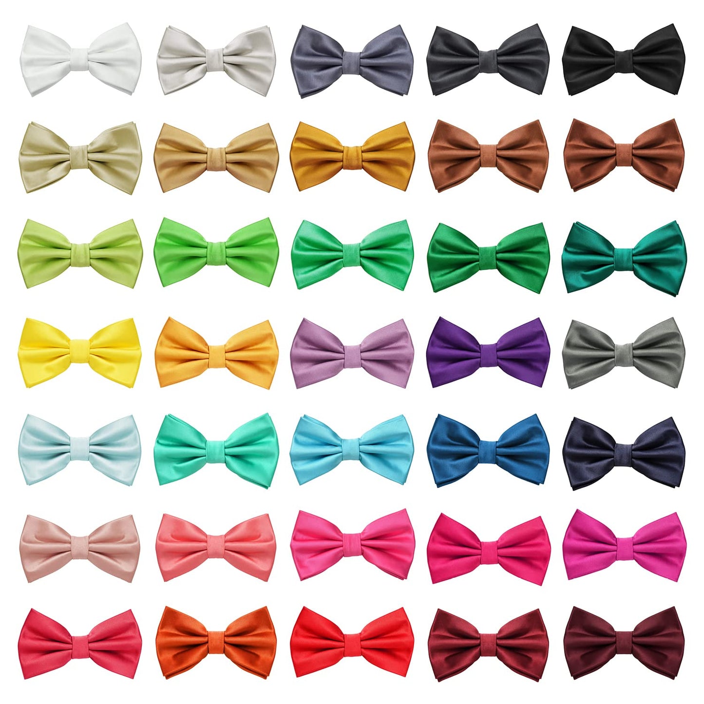 MASADA bow tie light-green - men's accessory in silk-look, continuously adjustable, handmade with hook closure - 12 x 6 cm