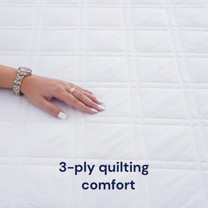 Sheet Story Quilted Small Double Mattress Protector - 40cm Deep Pocket - Hypoallergenic Mattress Protector Small Double Bed - Not Waterproof