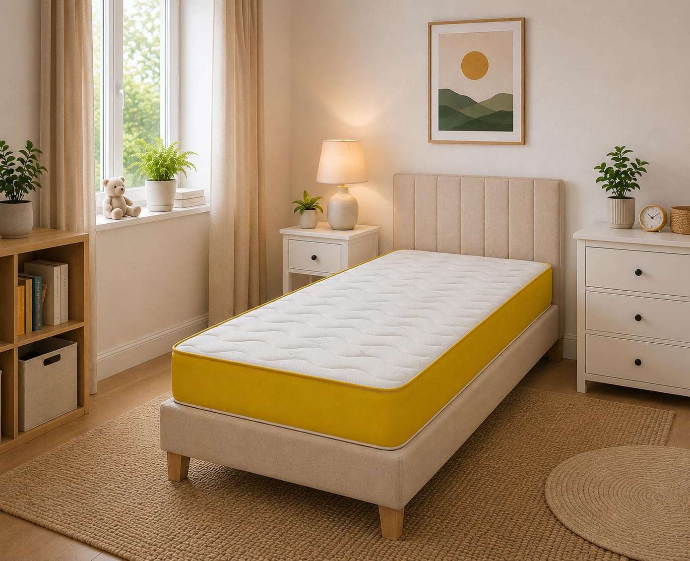 eXtreme comfort ltd Cooltouch Colours Yellow Single Mattress