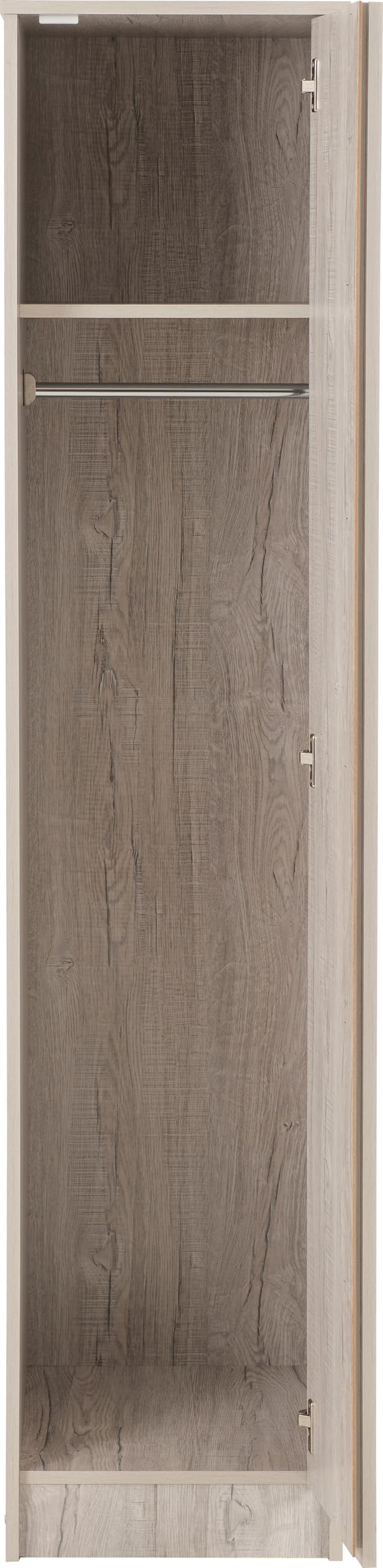 Seconique Malvern 1 Door Wardrobe in Urban Snow