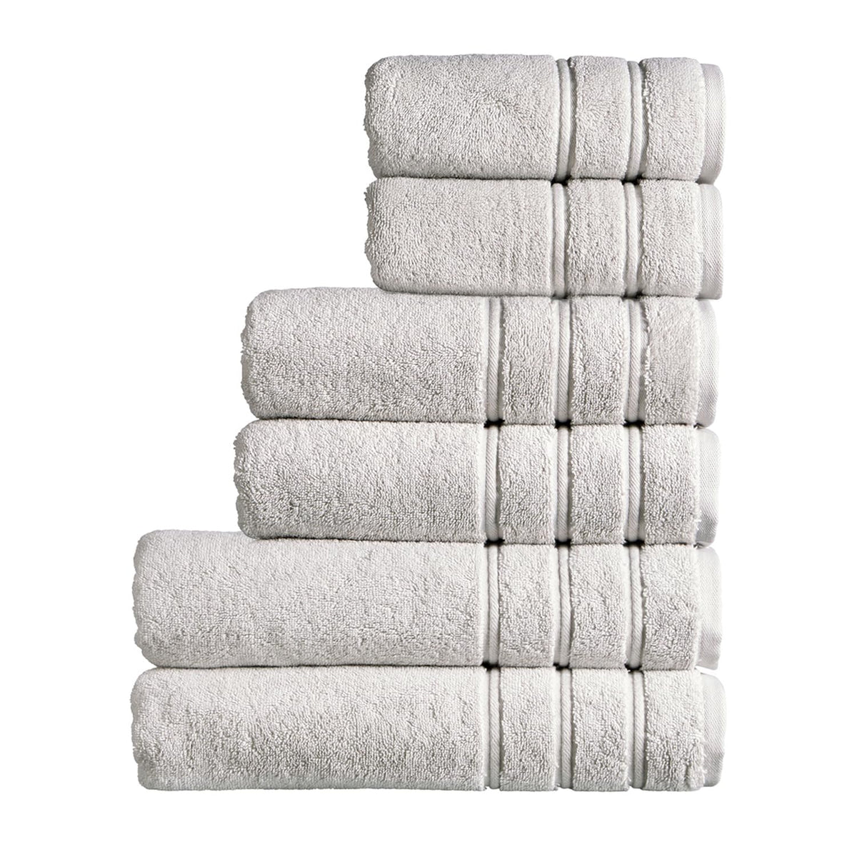 Christy Antalya Family Towel Set | 6 Piece | 100% Turkish Cotton | 600GSM | Soft Plush Luxury Towel Set | 2 Bath Sheets 2 Bath Towels 2 Hand Towels