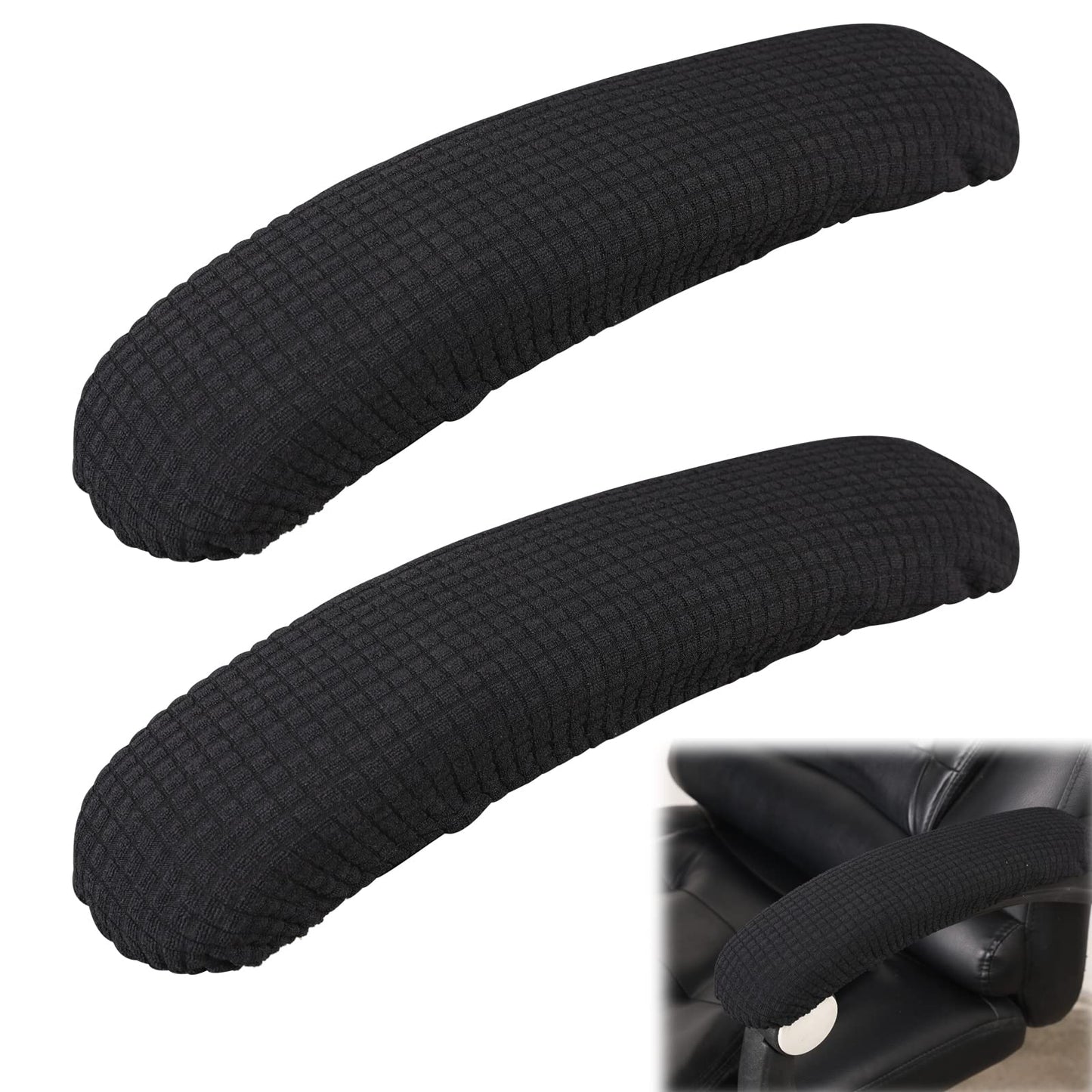 Vin Beauty Office Chair Armrest Covers, 2Pcs Office Removable Arm Rest Covering, Elastic Chair Armrest Covers, Office Seat Hand Rest Protector