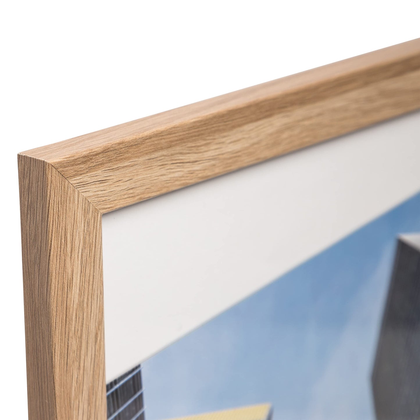 Hampton Frames | LP Album Display Frame SORLPNGX-1PK | 31.5x31.5cm, Oak Effect, MDF, Acrylic Front | Wall Mount, Drop-In Back, Hanging Loops