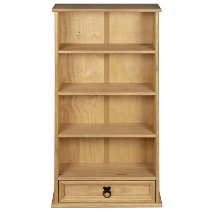 Corona 1 Drawer DVD/CD Rack Bookcase Storage Unit Mexican Solid Pine