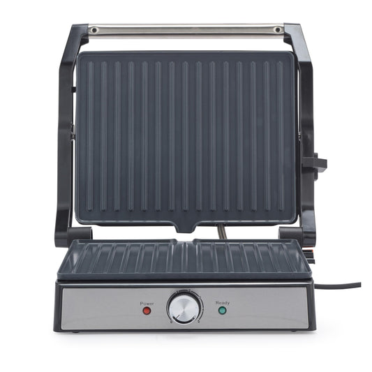 Salter Large Health Grill  Electric Panini Maker, Sandwich Toaster, Non-Stick Ceramic Plates, Opens Flat (180) for Extra Cooking Space, PFAS-Free,