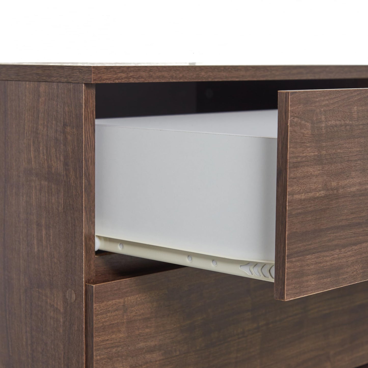 Iris Ohyama, Dresser/Chest of Drawers/Wooden Chest of Drawers/Dresser with 4 Drawers Runner, Easy Assembly, Modern Design, Office, Living Room