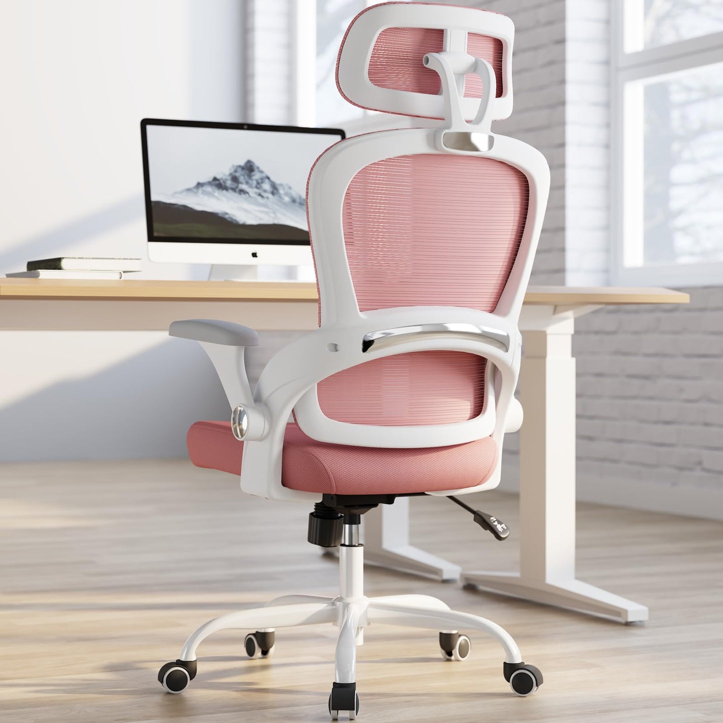 TRALT Office Chair - Ergonomic Office Chair with Back Support - Home Office Desk Chairs - 330lbs Wide Seat Big and Tall Office Chairs with Headrest