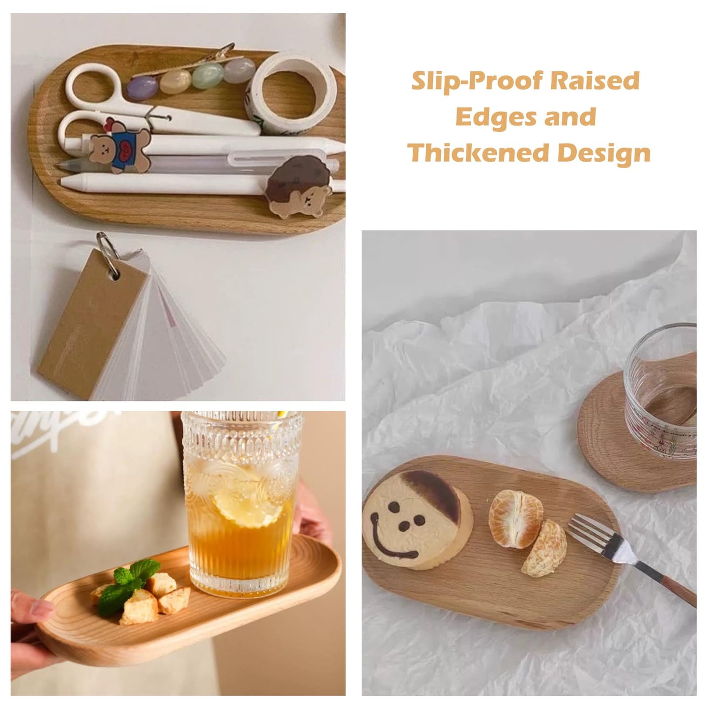 Bamboo Soap Dispenser Tray, Oval Wooden Dish & Dispenser Tray Kitchen Holders Dresser Jewelry Ring Dish, Sink Ring Dish, Dispenser for Shampoo, Soap
