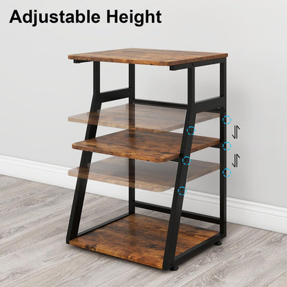 PUNCIA 50x40x75cm Printer Stand, 3 Tier Printer Table with Storage