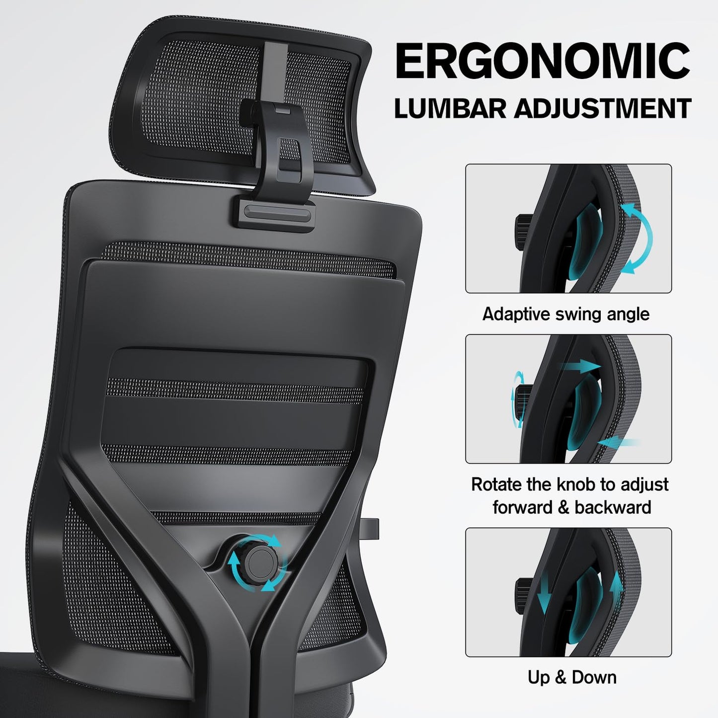 Eucladoceros M16 Ergonomic Office Chair with 3-Stage Tilt Lock, Home Office