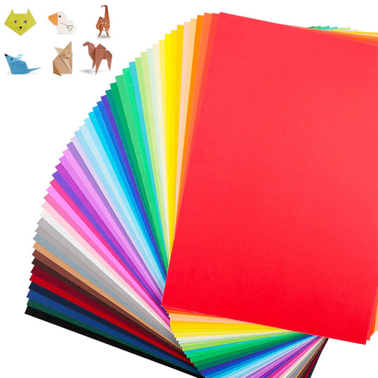 FUKTSYSM Coloured Card - New 24 Assorted Colours, A4 120 Sheet Pack 230gm, More Fun Crafting and Decorating, Sketch and Cutting Paper, 24 Assorted