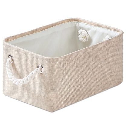 Mangata Fabric Storage Boxes, Storage Baskets for Shelves Light Khaki, S