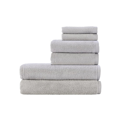 Christy Cirrus Bath Sheets Set | 6 Pieces | 2 Face 2 Hand 2 Bath Sheets | Quick Dry | Super Soft and Fluffy | Lightweight Bathroom Shower Towels