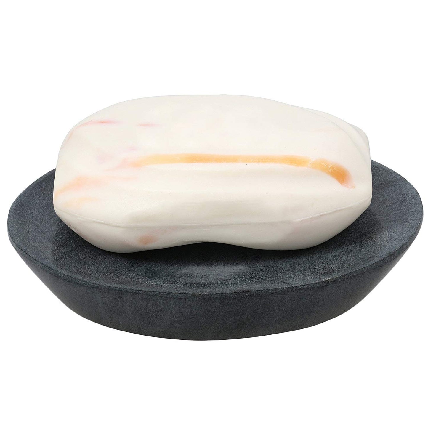 Ajuny Soapstone Soap Dish Holder with Self Drainage for Sink Bars & Sponge