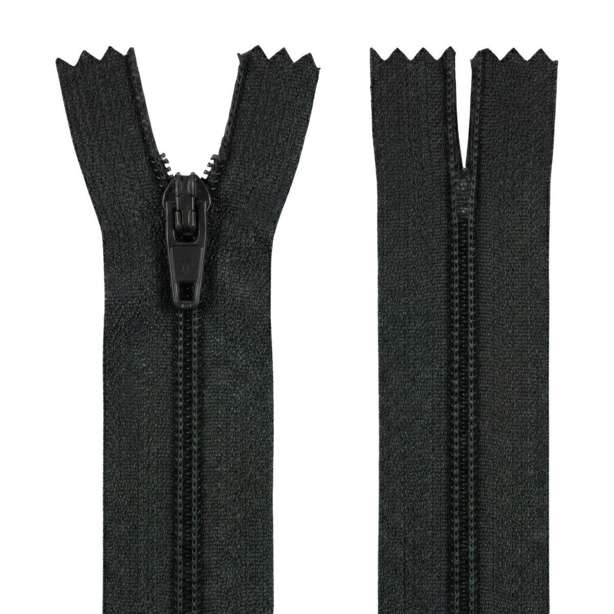 22" 55.9cm Black Zip - Closed-End - Dressmaking, Sewing & Craft