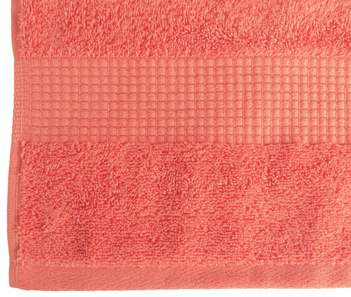 Le linge de Jules Bath Towel 50 x 90 cm 100% Cotton 450 g/m² Coral