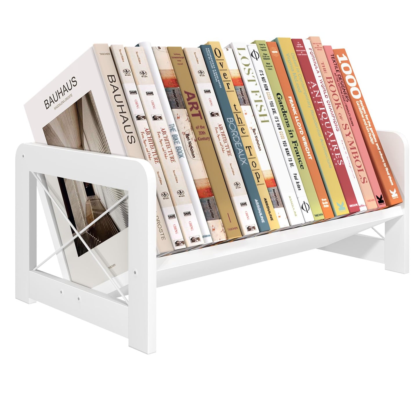 ELITEROO Mini Bookshelf for Desk, Desktop Bookcase, Single Cookbook Shelf, Tabletop Book Storage Rack, Tiny Book Organizer for Book Display & Storage