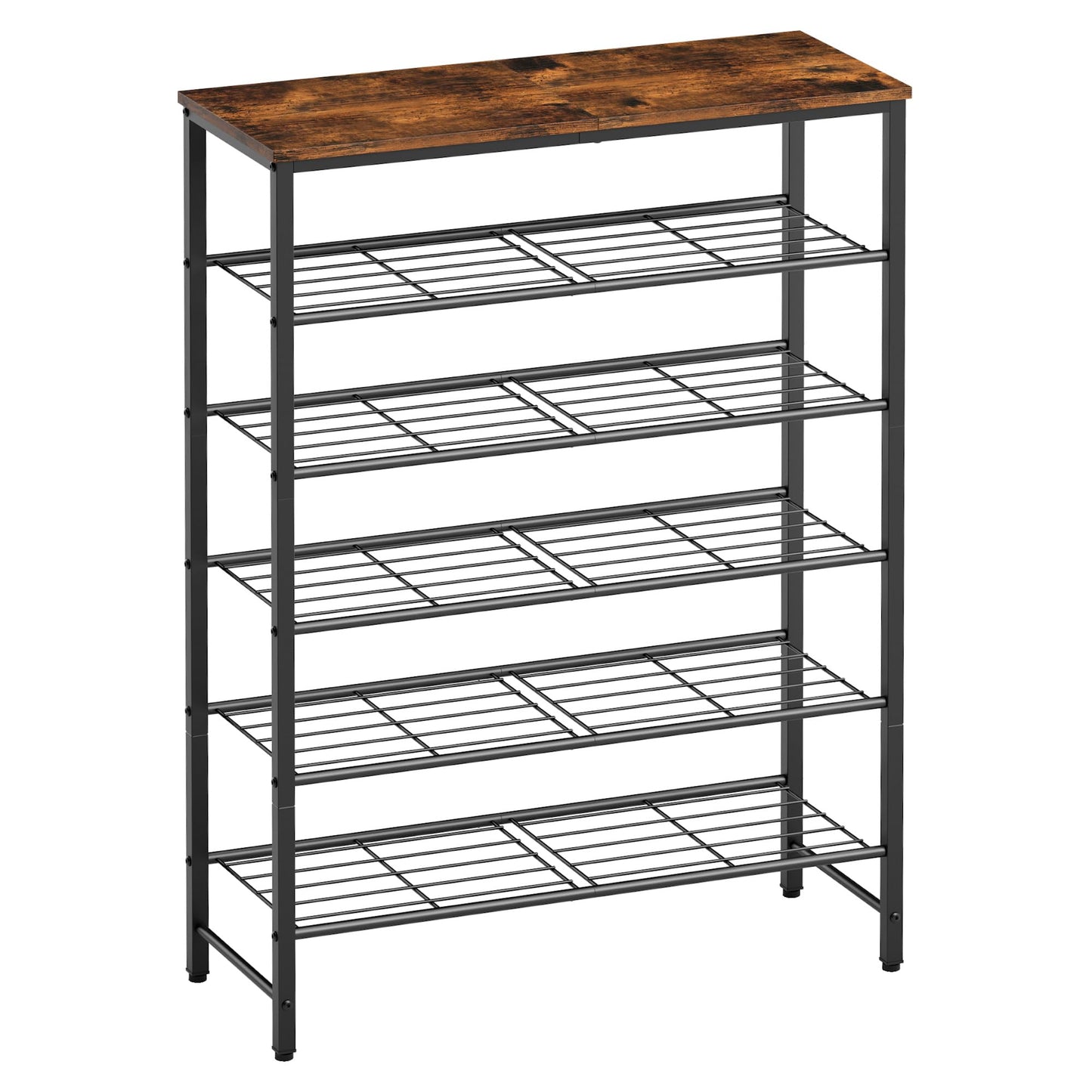 Kitsure Shoe Rack for Closet, Shoe Storage, 75.0 cm Wide - 6 Tier, Brown