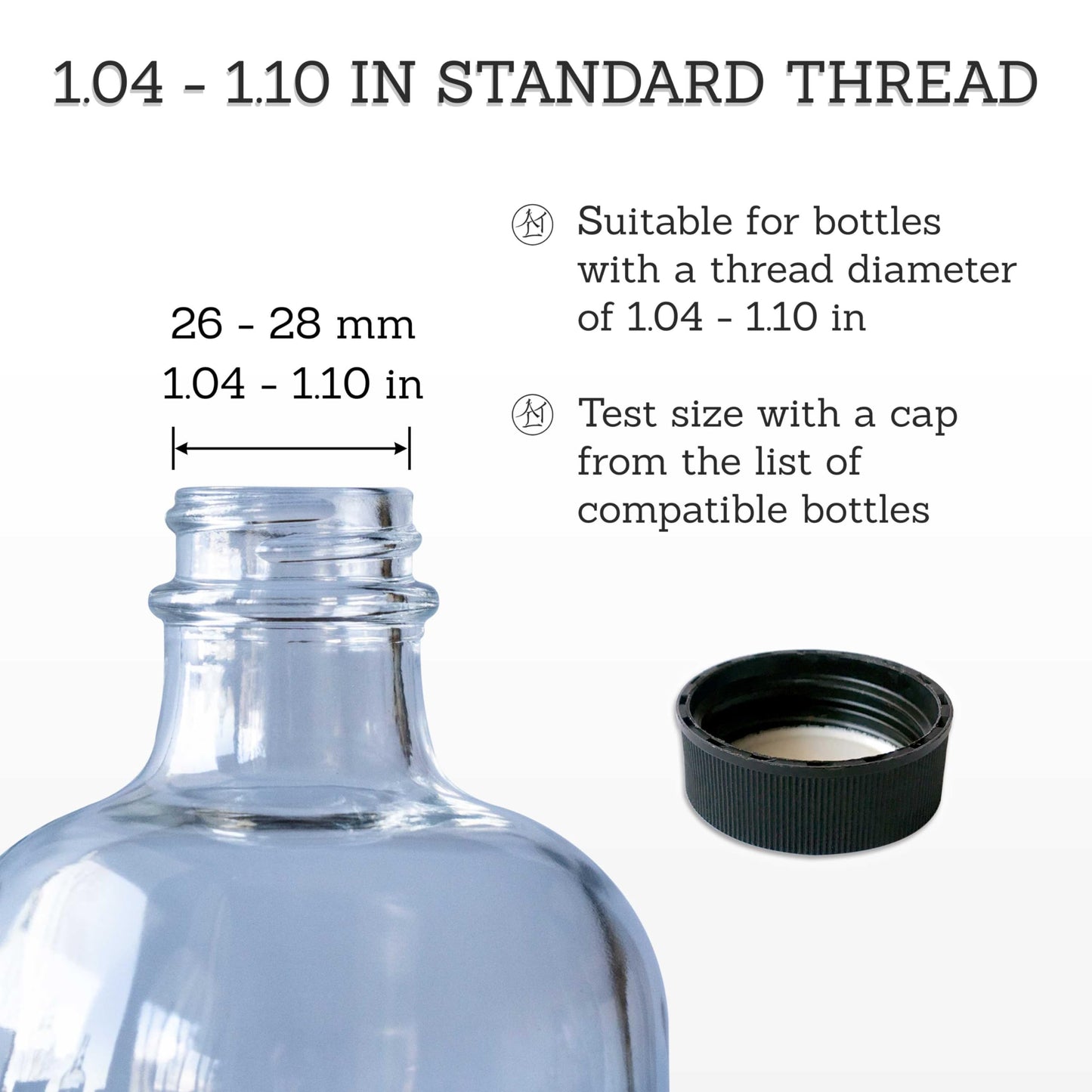ALTGLAS 2 Pcs Stainless Steel Soap Dispenser Pump 'Budapest' 28mm Thread