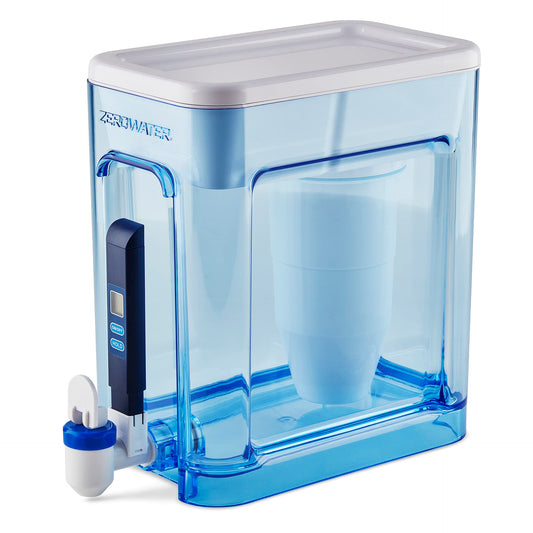 Culligan ZeroWater 5.2 L Ready-Read 5-Stage Water Filter Dispenser, IAPMO Certified to Reduce Lead and PFOA/PFOS, Instant TDS Read Out