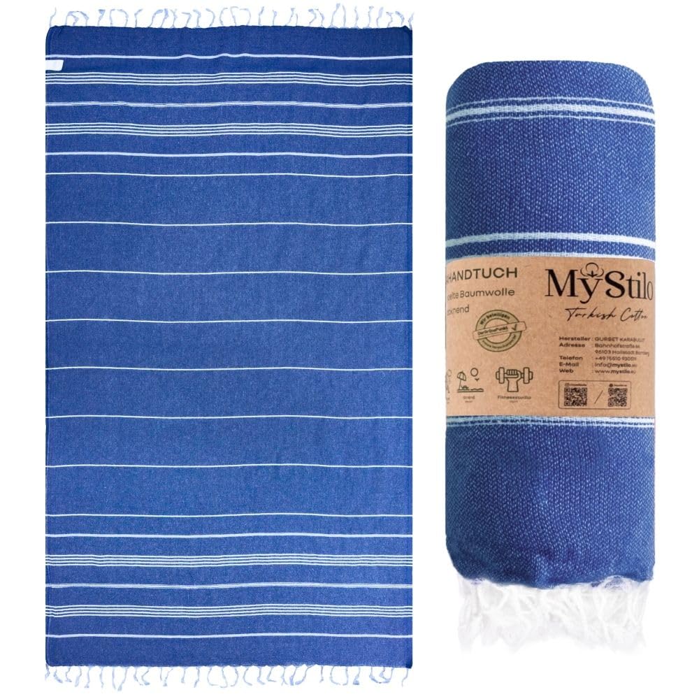 MyStilo® XXL Sauna Towel, Hammam Towel - Large, Soft Bath Towel 100 x 200 cm, Quick-Drying, Premium Beach Towel, Towel for Men, Women