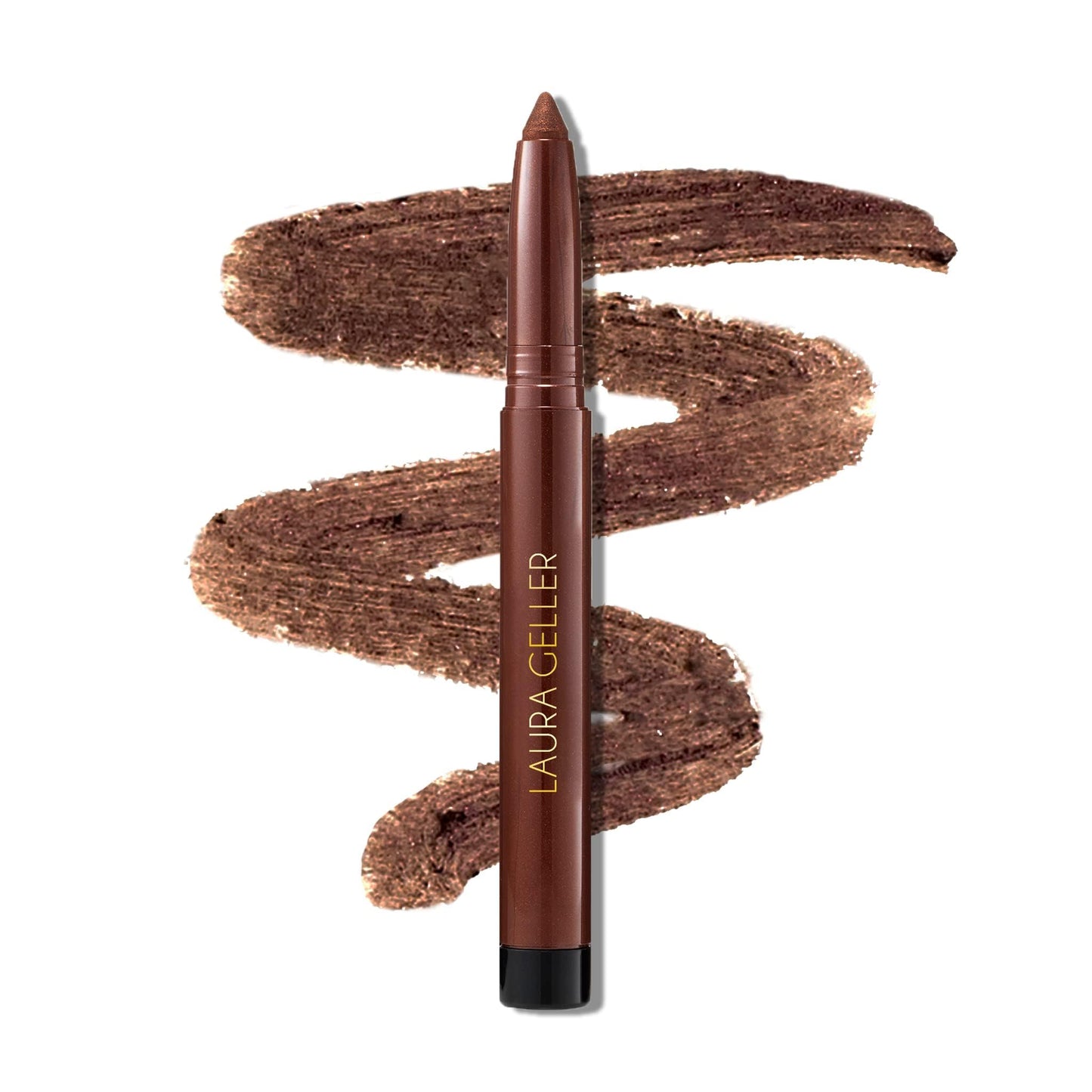 LAURA GELLER NEW YORK Longwear Kohl Kajal Eyeliner Pencil (Dark Brown Kohl) Hydrating & Vibrant Eyeliner Pencil With Built in Sharpener For Expert