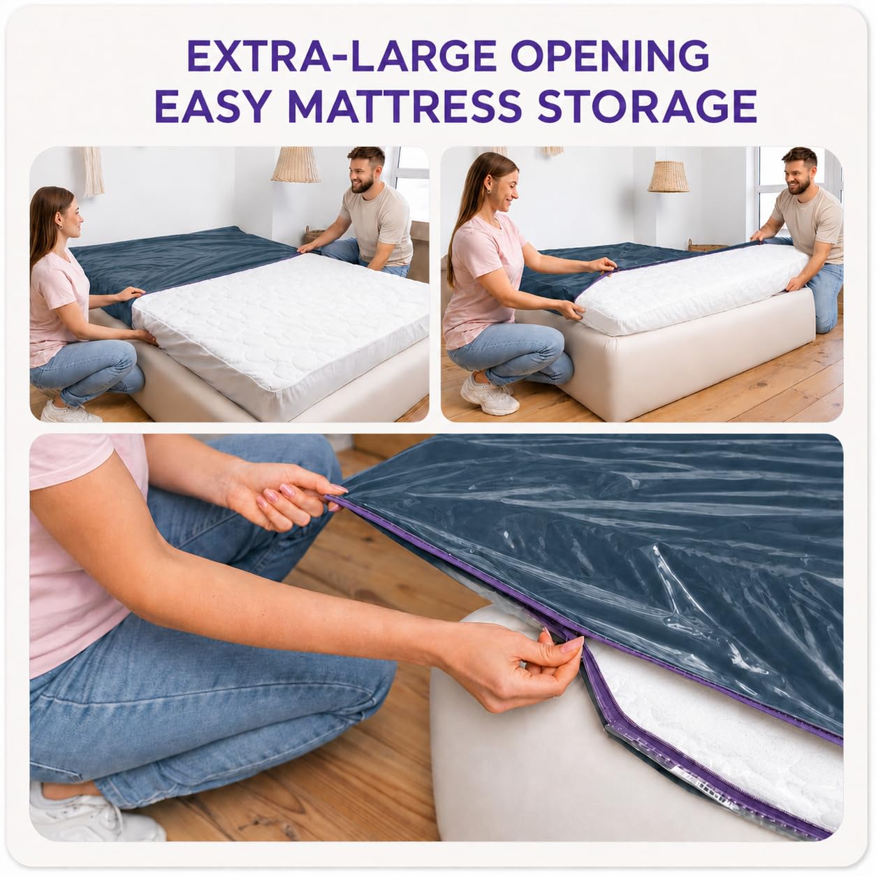 Dreamzie - Double Mattress Cover for Moving - Mattress Storage Bag - x2