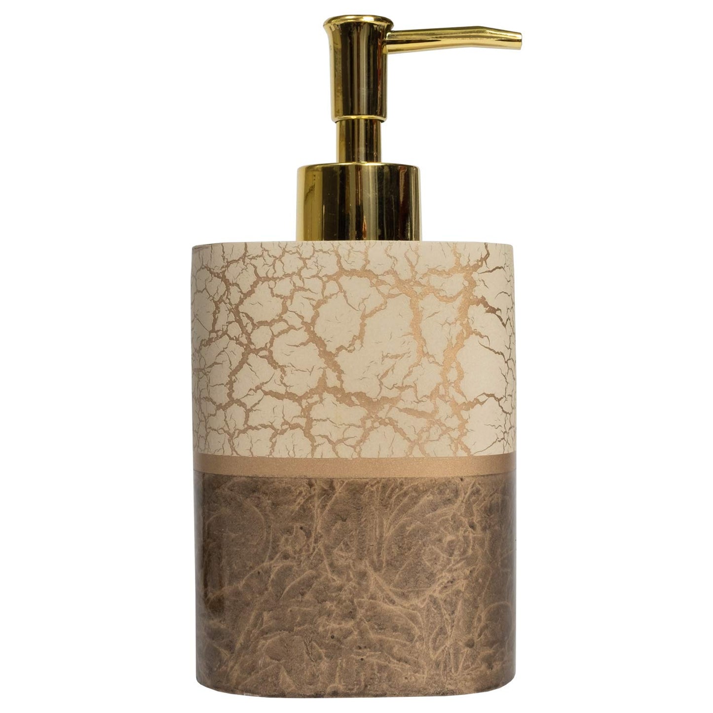 Sweet Home Collection Contemporary Decorative Beautiful Designs Bath Shower Tub Décor, Polyresin, Parker, Lotion Pump/Soap Dispenser